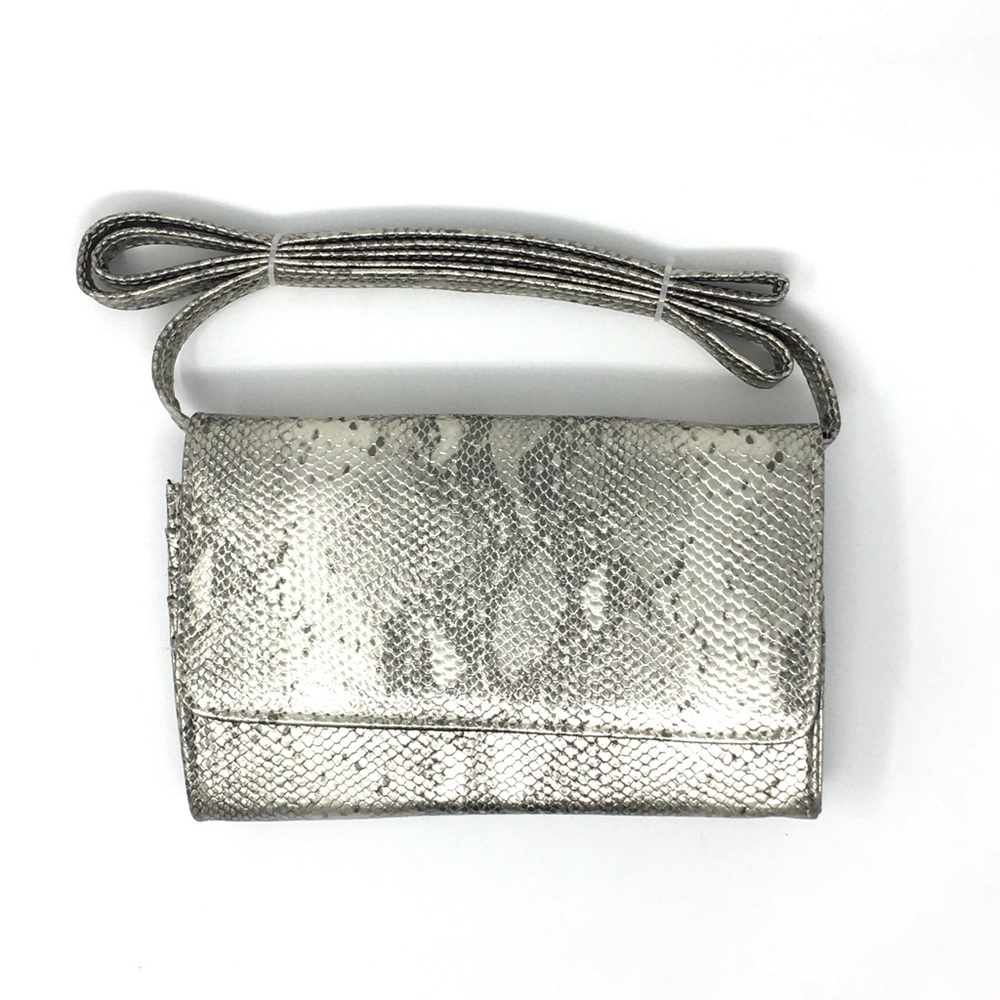 Faux Snakeskin Crossbody Bag